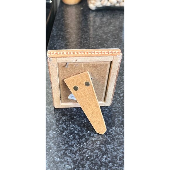 Vtg Handmade Painting Of A Female Micro Mosaic Indo Persian Moorish Art Inlay - Picture 8 of 10